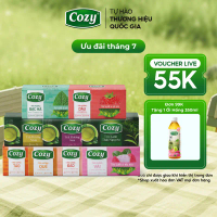 Trà Túi Lọc Cozy Các Vị Trà Ô Long, Trà Xanh, Hồng Trà, Trà Sen, Trà Đào, Trà Dâu,Trà Mãng Cầu, Trà