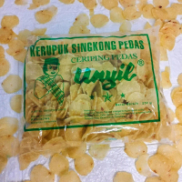 kerupuk unyil kemasan 250 gram / ceriping pedas / kerupuk mentah
