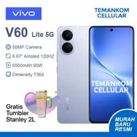 Vivo V60 LITE 5G BARU 16GB RAM 8/256 8GB + 8GB Extend RAM 256GB NFC 2025 vivo terbaru murah Bonus Ga