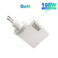 100W 4 Port GaN USB C Type-C Power Adapter PD3.0 87W/65W/45W/20W Fast Charger for Macbook Pro SAMSUNG HP Dell Laptop Charger