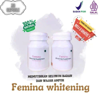 Beli 3 Gratis 1 (4 Botol) Femina Whitening Suplemen -Memutihkan kulit Pencerah Mencerahkan