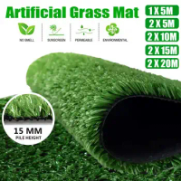 Artificial Lawn Thickness Dense Artificial Turf Grass Mat Multi-purpose Fake Grass Indoor/Outdoor 1x5m 2x5m 2x10m 2x15m 2x20m