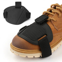 Motorcycle Shift Pad, Non-Slip Boot Cover, Soft Rubber Shoe Protector, Adjustable Wear-Resistant Gear Protection Pad