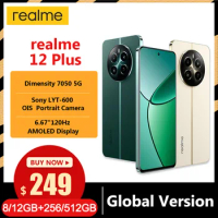 realme 12 Plus 5G Smartphone 50MP Sony LYT-600 OIS Camera 120Hz Ultra Smooth OLED Display Dimensity 7050 5G Processor 67W Charge