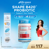 Buy 3 Free 1 【Live】Life-Space Shape Bifidobacterium Lactis B420 Plus Capsule 15 Billion CFU 2 Strain