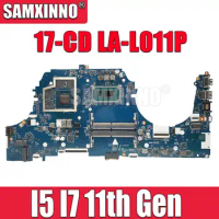 M43264-601 For HP Pavlion Gaming Laptop 17-cd 17-cd2041ur Laptop Motherboard HPT70 LA-L011P with I5 I7 11th Gen CPU Mainboard
