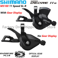 SHIMANO DEORE Series SL-M5100-R Rapidfire Plus Shifter Lever 11 Speed Two Way Release Bike Gear Shifter Original Bicycle Parts