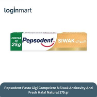 Pepsodent Pasta Gigi Compelete 8 Siwak Anticavity And Fresh Halal Natural 175 gr
