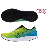 【MIZUNO 美津濃】慢跑鞋 男鞋 運動鞋 緩震 一般型 DUEL FLASH 綠藍 U1GD236001