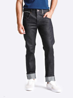 กางเกงยีนส์ (ริมน้ำเงิน) ผู้ชาย คอลเลคชั่น Original Wrangler เอวกลาง ทรงตรง สียีนส์