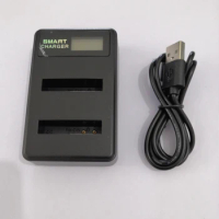 NB-6L Charger 2 Slot LCD USB Dual Charger for Canon IXUS 85 95 IS SX275 SX280 SX510 D10 S90 Battery