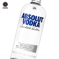 絕對伏特加 - Absolut Blue Original Swedish Vodka 1000ml (無盒）