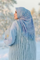 Buttonscarves Frozen Square Aquamarine