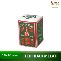 teh cap botol hijau bubuk 40 gram isi 10pcs