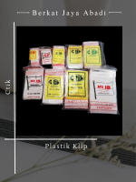 (10 pak) Plastik Klip Ctik Plastik Obat-obatan kresek  bening plastik  klip plastik klip ziplock pla