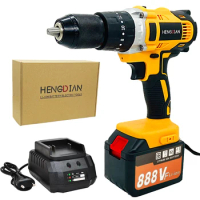 1000W 90NM 20+3 Torque Electric Impact Drill 3 in 1 Multifunctional Cordless Screwdriver For Makita 18V Battery