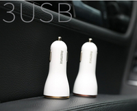 大賀屋 REMAX 睿量 多芬 USB 車載 充電器 2.4A 大功率 雙口 手機充電器 C00010102