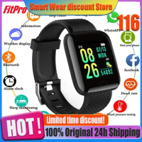 Smart Watch 116 Bluetooth Men Women Xiaomi Blood Pressure Heart Rate Monitor Sport Smartwatch Tracker Reminder Sleep Monitoring