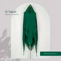 Yukafi - DAISY KHIMAR Hijab Istan Syari Premium Jilbab Pesta Pengajian Haji Umroh Ceruty 2 Layer Jum