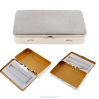 Thin Metal Cigarette Case Boxes Automatic Cigarette Holder D24 20 Dropship