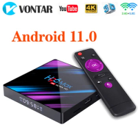 VONTAR H96 MAX Smart TV Box Android 11 4GB 64GB 32GB Wifi 4K H96MAX 2G16G Android 10 TVBOX Set top box Media player