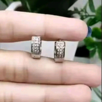anting clip titanium silver baris 1