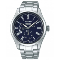 【SEIKO 精工】Presage 琺瑯工藝機械腕錶/藍面41mm SK037(6R27-00L0B/SPB091J1)