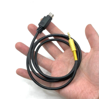 สายอะแดปเตอร์เสียงวิทยุ PTT แบบ DIN 6 ถึง 3.5 มม. สำหรับ YAESU FT-891/857/817/991/450D