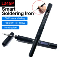 L245 Soldering Iron PD 65W DC 90-150W Pocket-size Smart Programmable Welding Iron Station Kit Fast Internal Heating OLED Display