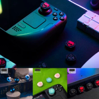 Armor Silicone Soft Thumb Stick Grip Cap Game Controller Joystick Cover For Valve steam deck Console Thumbstick Case Accessories
