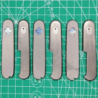 Custom Made Titanium Alloy TC4 Saber Knife Replacement Scale for 84mm Swiss Army Knife Mod