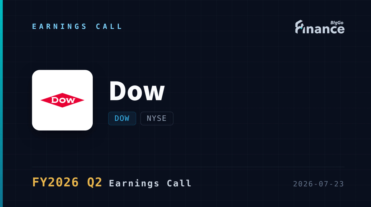 DOW Q2 FY2026 earnings call