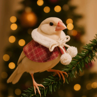 Comel Hangat Plaid Hamster Cape Selesa Boleh laras Bird Cosplay Apparel Tahan angin Furry Collar Sca