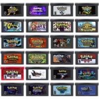 GBA Game Cartridge 32 Bit Video Game Console Card Pokemon Series FireRed Rocket Unbound Radical Red Sienna Sweet for GBA