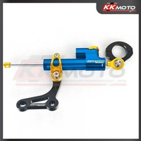 KENDMOTO Yamaha Xmax 250 Connected Bracket Steering Damper Blue