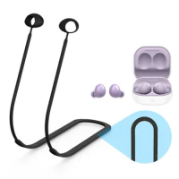 Silicone Rope Anti-Lost Earbuds Strap Flexible Waterproof Anti Loss Cord Neck String Accessories for Samsung Galaxy Buds2