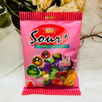 馬來西亞 Sour + 100份酸Q軟糖 180g 綜合酸軟糖 草莓 葡萄 蘋果 柑橘