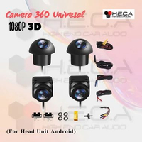 Camera 360 Derajat 3D Universal 1080P Full HD Jernih Head Unit Android