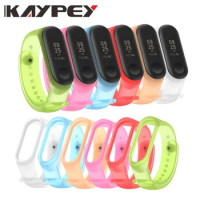 TPU Silicone Strap For Mi band 4 3 Replacement Bracelet For Xiaomi Mi Band 3 4 Replace Wristbands Accessories For Xiaomi Band 3
