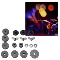 High Quality Drums Felt Set 18 PCS Cymbal Sleeve Durable Percussion Parts Replacement For Most Drums Or Jaw Drums