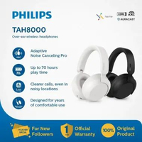 Philips TAH8000 Wireless Over-Ear Bluetooth Headphones – Noise Cancelling, Bluetooth multipoint conn