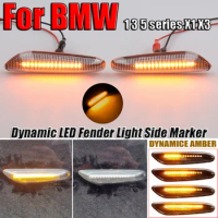 for BMW e60 e90 LED Side Marker Fender Lamp e46 e36 e61 e92 e93 X1 E84 X3 Streamer Led Dynamic Turn Signal Light Flowing Blinker
