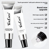 TENCOCO New Upgrade 30g Tube Pack Non-Sticky Solid Nail Tips Glue Wearable Nail Solid Patch Glue nai
