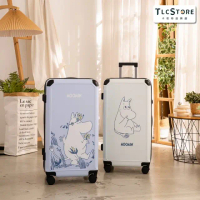 【TLCSTORE卡若特品牌館】Moomin嚕嚕米姆明28吋行李箱 胖胖箱 旅行箱 拉桿箱(2年保固 海關鎖)-白色