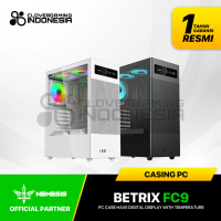 NYK Nemesis Betrix FC9 FC-9 Casing Gaming Case ATX M-ATX M-ITX PC Desktop with LCD Digital Display