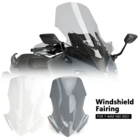 Motorcycles Sport Wind Deflector Windshield Headlamp Windscreen For Yamaha T-MAX 560 T-MAX560 TMAX560 Tmax560 2022 2023 2024