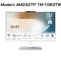 【享最高折300】MSI 微星 Modern AM242TP 1M-1063TW 24型觸控一體機(Core3 100U/8G/512G/W11)