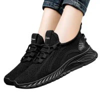 Women's Casual Sneakers Lace-Up Women's Sneakers for Running Joggling Breathable Women's Sneakers with Chunky Fashion for