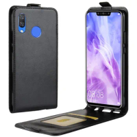 Brand gligle up and down open leather cover case for Huawei Nova 3 case protective shell bags