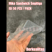 (ISI 50PCS) Mika Sandwich Segitiga / Mika Roti Segitiga - Mika Kue Segitiga - Tray Sandwich Kitchenw